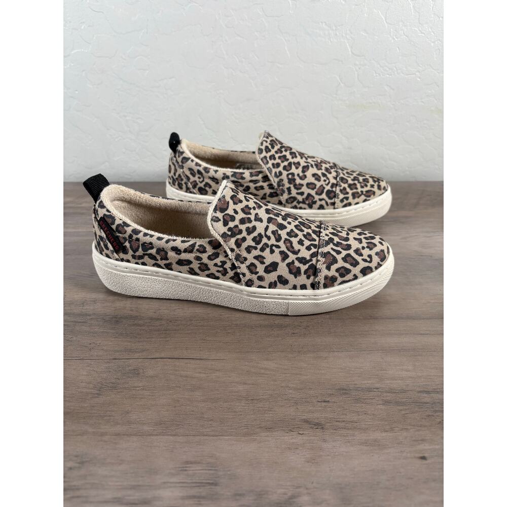 Skechers Goldie Slip-on Leopard Print Sneakers Shoes‎ Women's 5 EU 35 NWOB